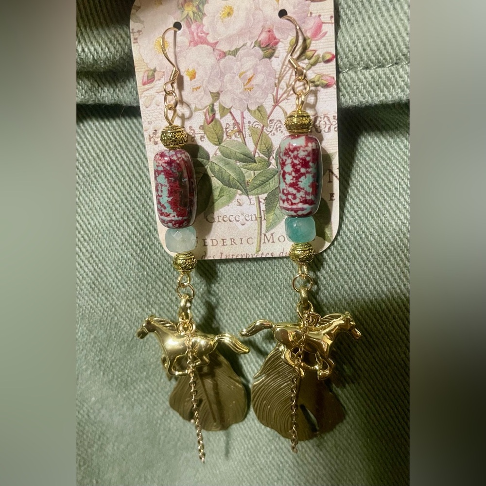 ‘Mustang Sally’ Southwestern Cowgirl Earrings - Picture 5 of 6